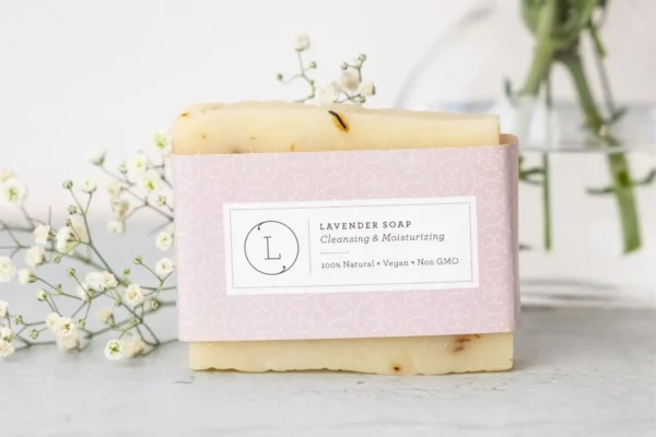 2x Lavender Soap Bar, Natural Handmade Soap, Vegan Skincare gift - Image 3