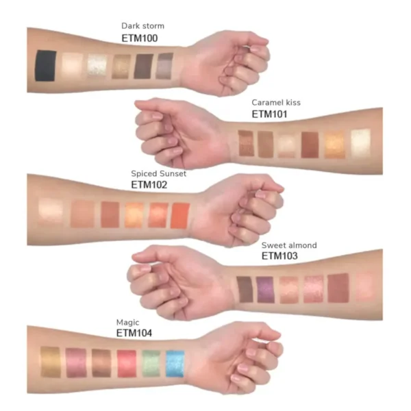 Eyeshadow Palette - Sweet Almond - ETM103 | Paraben Free, Vegan - Image 3