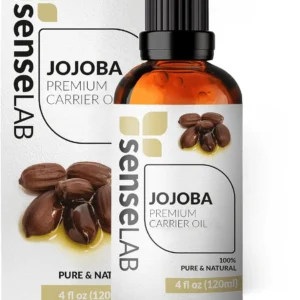 100% Pure Natural Jojoba Oil - Cold Pressed, Versatile and Multi-Purpose Care for Hair, Skin, and Nails (120ml)