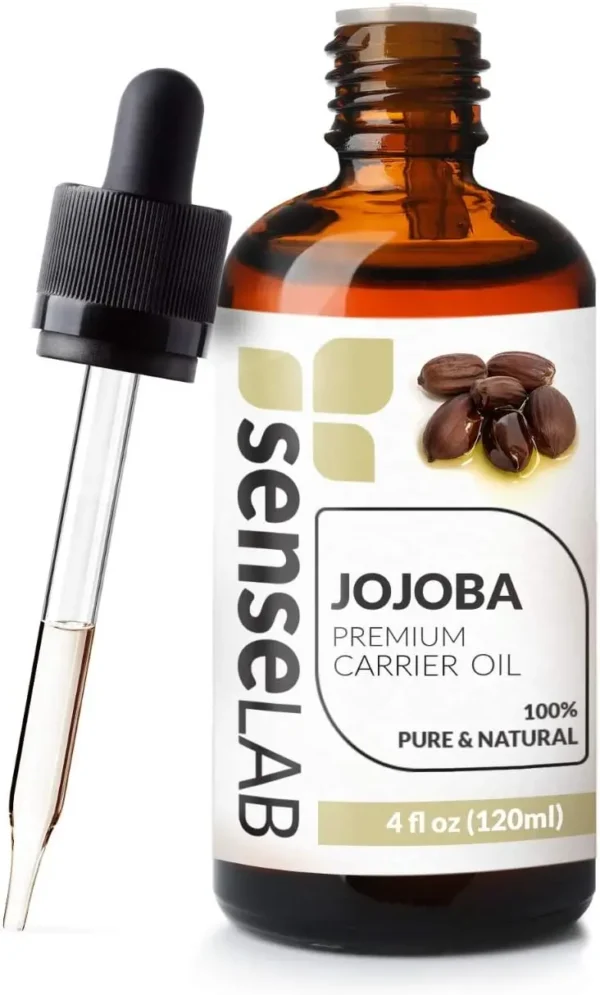 100% Pure Natural Jojoba Oil - Cold Pressed, Versatile and Multi-Purpose Care for Hair, Skin, and Nails (120ml) - Image 3